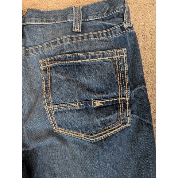 Ariat Jeans Mens Size 38x28 Blue Denim M4 Low Rise Boot 100% Cotton- Please Read - Picture 6 of 13